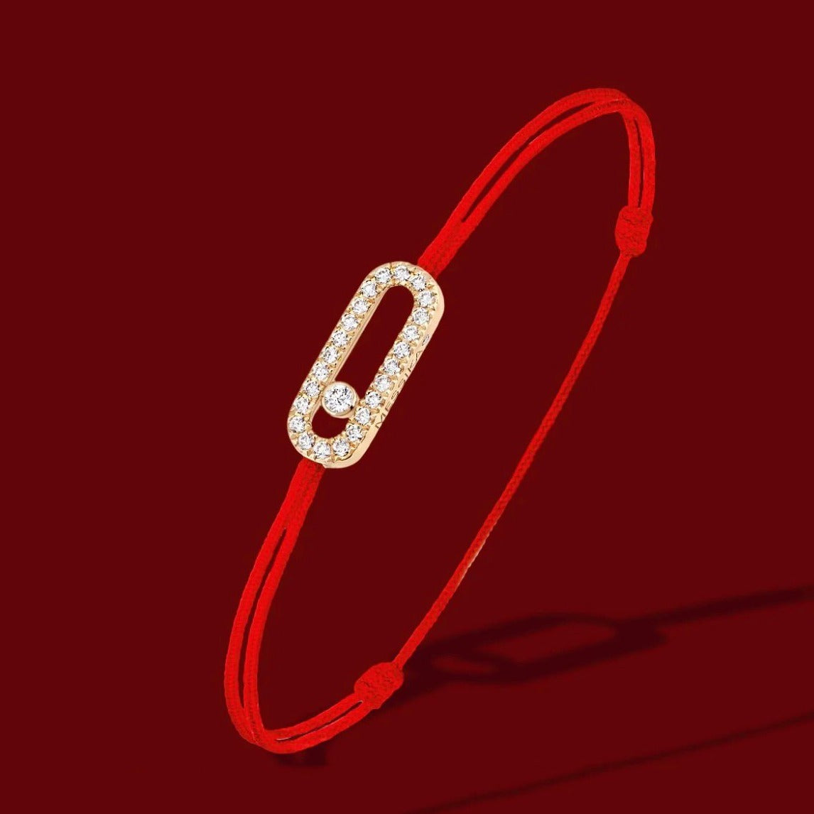Messika Move Uno Cubic Zirconia Charm Red Cordieri
