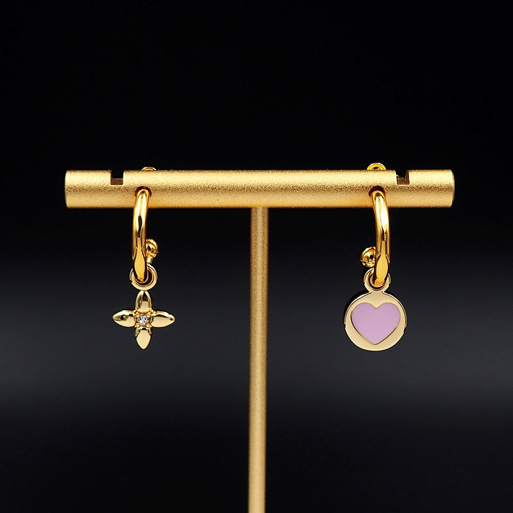 Louis Vuitton Iconic Heart 18K Gold Earrings