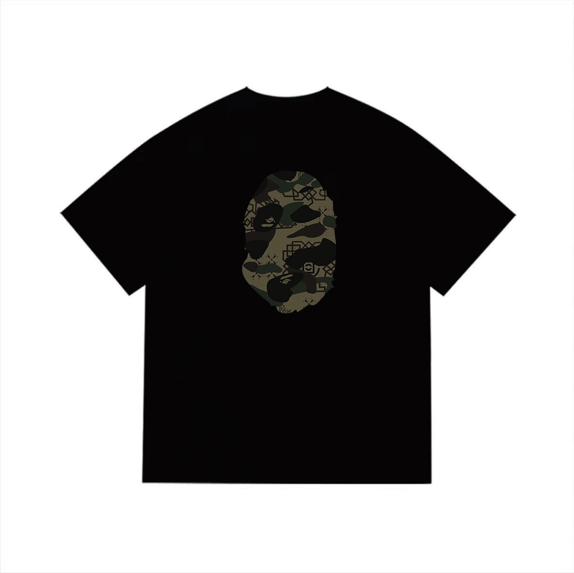 BAPE Green Camo Ape Head Graphic T-Shirt — back