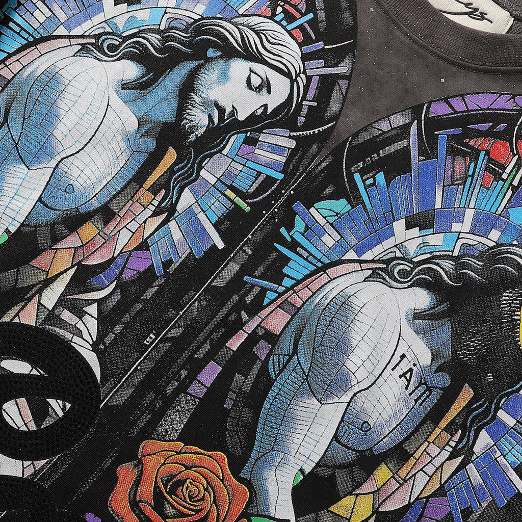 BKYS Revival Saint Graphic Short-Sleeve T-Shirt — detail