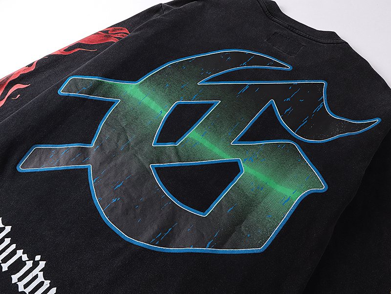 Godspeed E Pluribus Unum Washed Long-Sleeve T-Shirt — detail