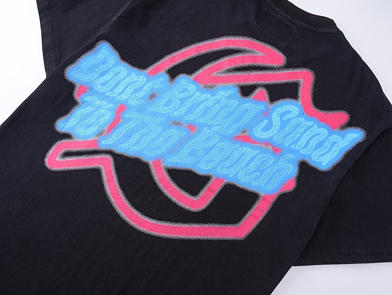 Godspeed Washed Black Skeleton Graphic Short-Sleeve T-Shirt — detail