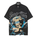 SAINT Angel Graphic Washed Black T-Shirt — hero