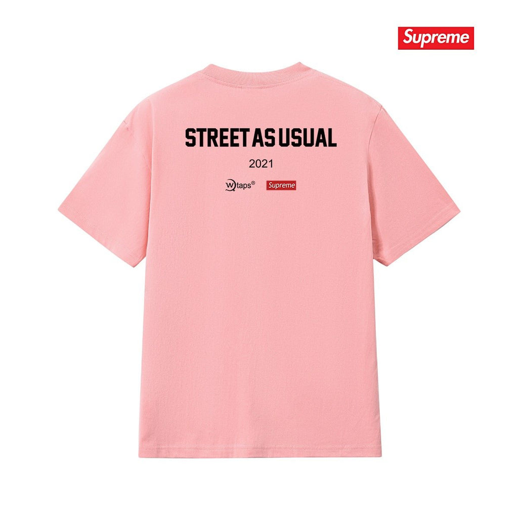 Supreme SIC'EM Street As Usual Graphic T-Shirt — back