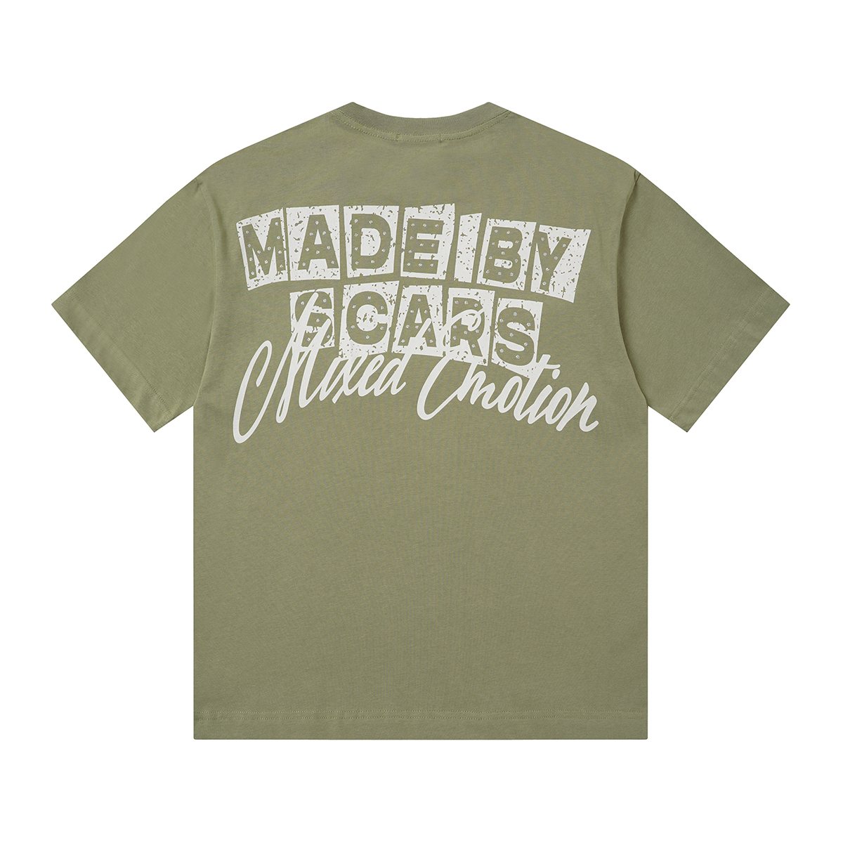 MIXED EMOTION Rhinestone Graphic T-Shirt — back