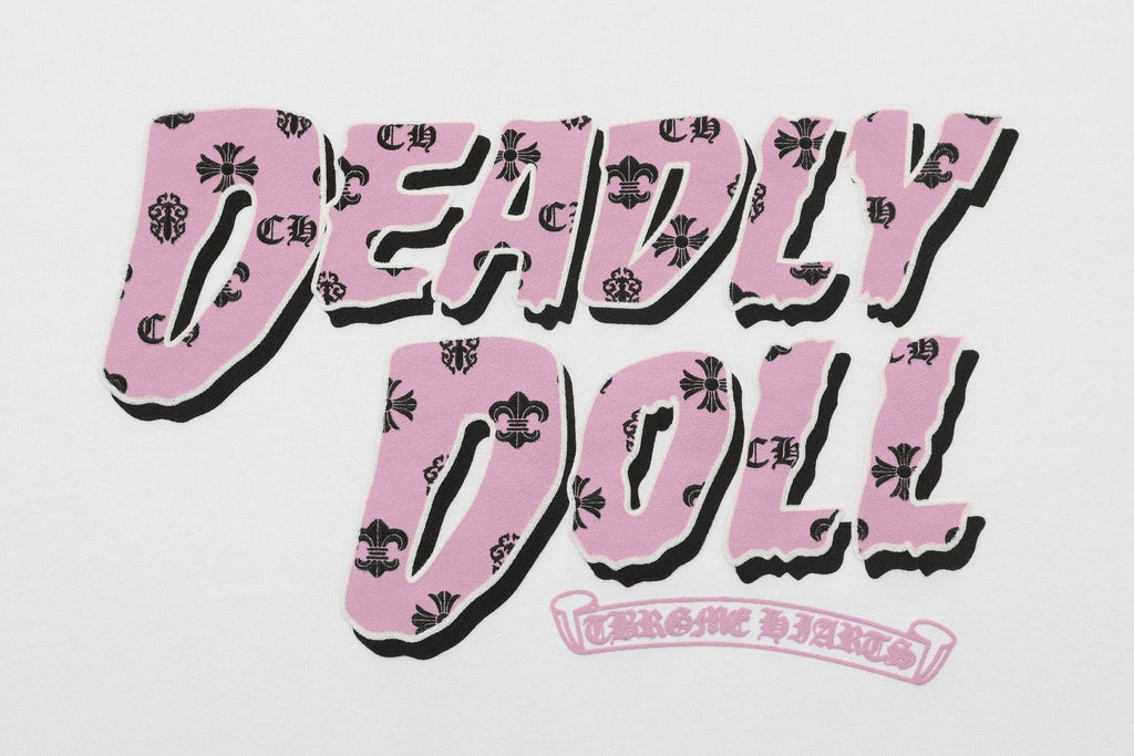 Chrome Hearts Deadly Doll Girl Graphic Short-Sleeve T-Shirt — detail