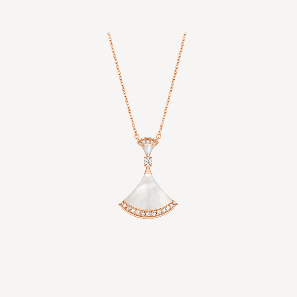 Bvlgari Dream Necklace MOP Pink Gold Cubic Zirconia