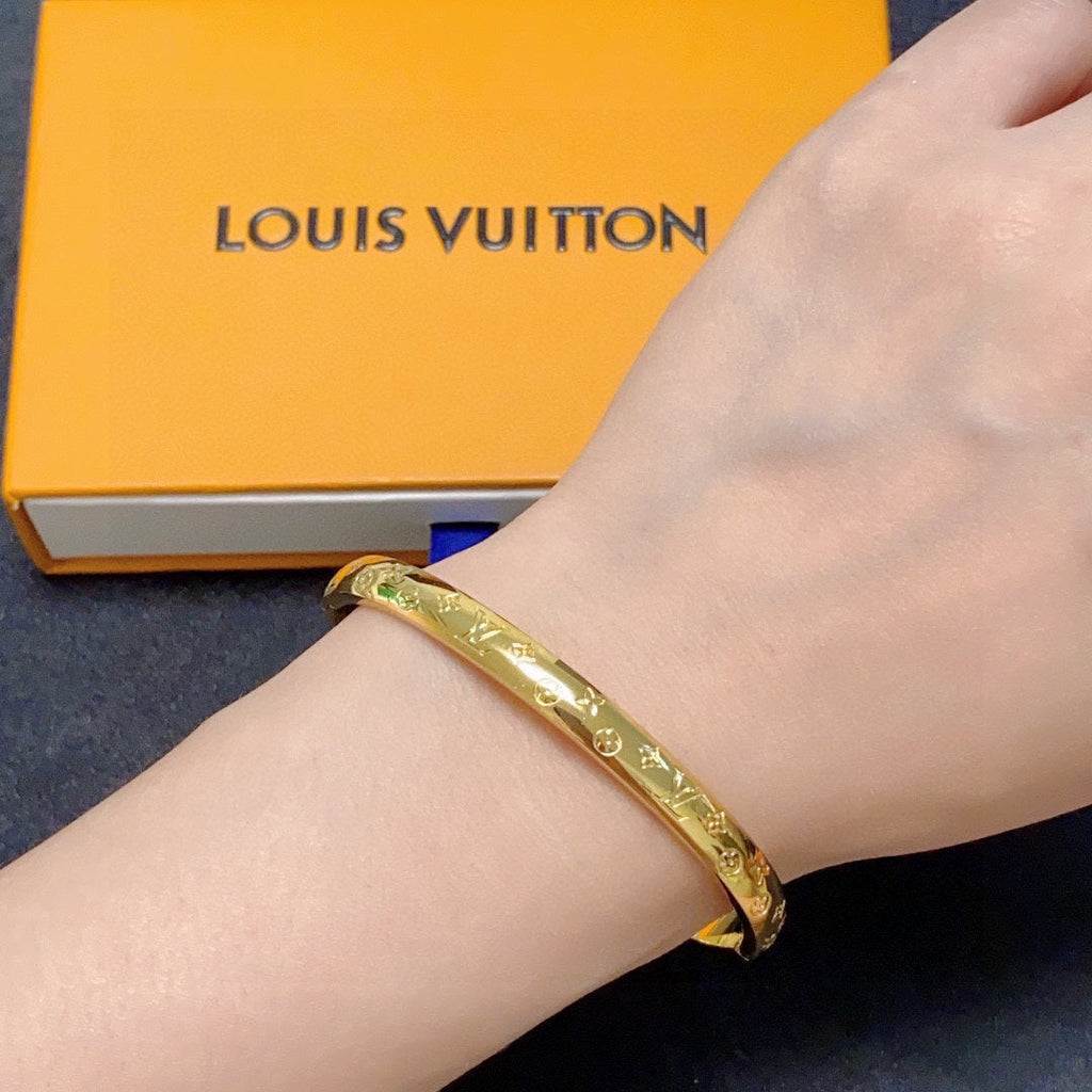 Louis Vuitton Monogram 18K Gold Bracelet