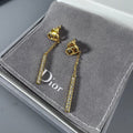 Dior Vintage Tassel Diamonds 18K Gold Earrings