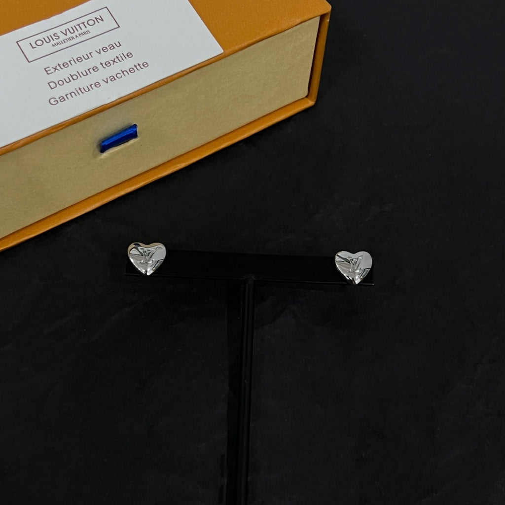 Louis Vuitton Heart 18K Gold Earrings