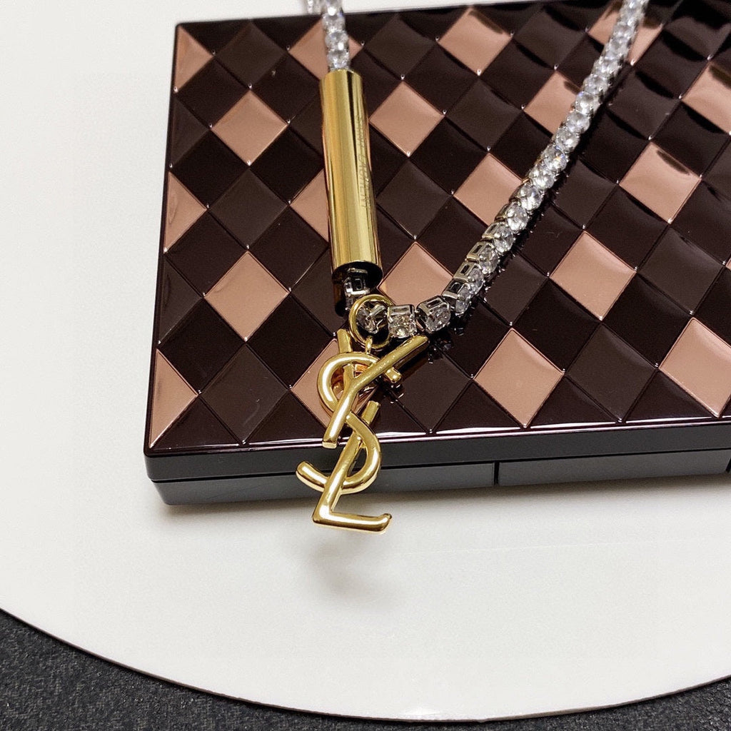 YSL Chain Diamond 18K Gold Necklace