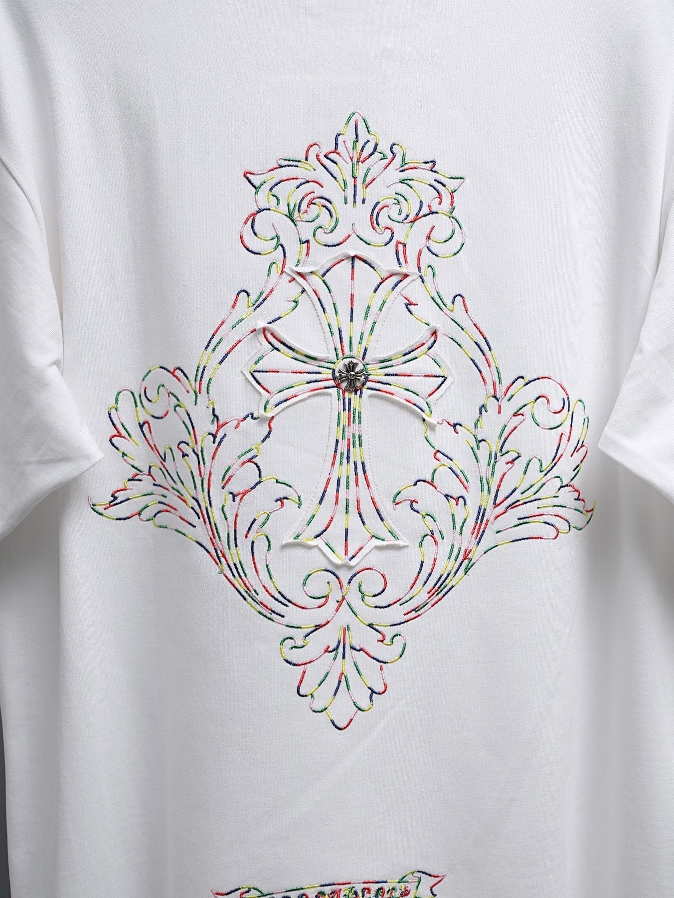 Chrome Hearts Ornate Cross Graphic T-Shirt — detail